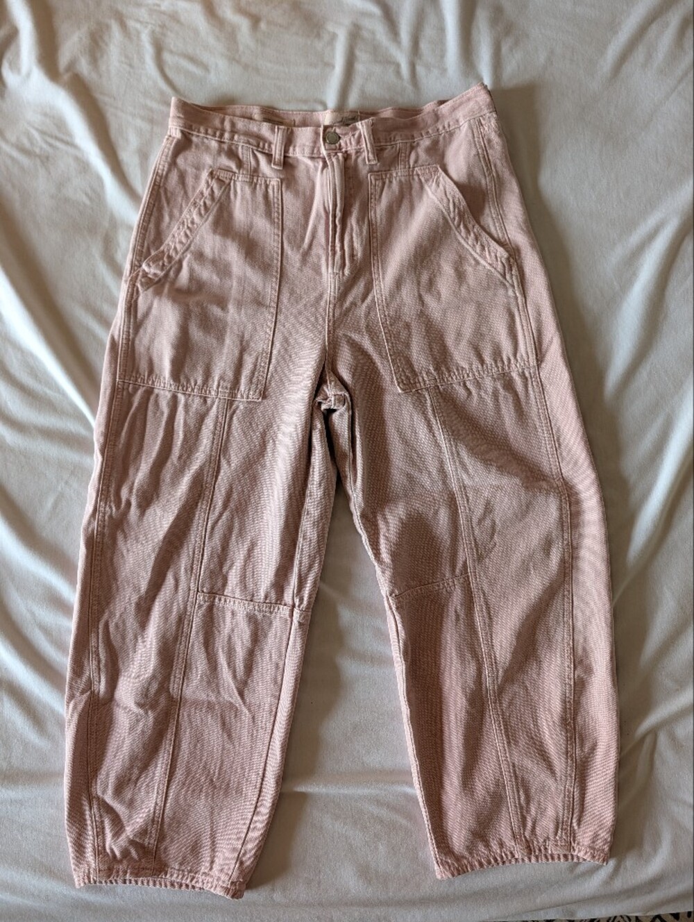 Universal Thread High-Rise Barrel Utility Jeans